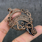 Amethyst Handmade Copper Wire Wrap Jewelry Pendant 2.84 e2m97