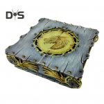 Draakoni mustriga hoiukast puidust ehtekarp k&auml;sit&ouml;&ouml;na valmistatud vintage kunst hoiukast kingitus kollektsion&auml;&auml;ridele draakoni entusiastidele A