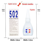 Odegu 502 Kiirliim - 8g V&auml;ike Pudel, Universaalne Tugev Liim, Populaarne Toode