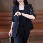 Kevad- ja suvemudelid Naised Rev&auml;&auml;riga jakk + Siseosa + Vabaaja p&uuml;ksid &Uuml;likond Professionaalne Kolmeosaline Komplekt 3XL