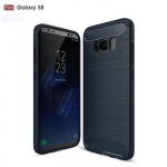 Samsung s8 coque flexible premium tpu resistant fibre de carbone coque antichocs housse pour galaxy s8 g950 etui marine