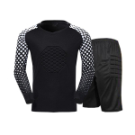 Unisex pikavarrukaline jalgpalli v&auml;ravavahi s&auml;rk ja kaitsev treening&uuml;likond Adult M (160-165 cm) black