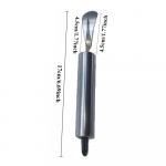 Roostevaba terasest apelsini- ja sidrunikoorija ergonoomilise kumerdatud k&auml;epidemega - 300 seeria toidukvaliteediga k&ouml;&ouml;gitarbed valge