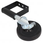 V&auml;rava ratas vedruga koormatud ratas multifunktsionaalne summutus alumiinium 5 tolli 90 kg kandev&otilde;ime(Must )