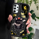 V&auml;rvitud mustriga Big Wave Edge pehmest silikoonmaterjalist Macaron telefoni&uuml;mbris, p&otilde;rutuskindel kaitsev kummist korpus Samsung Xiaomi Poco Redmi jaoks Redmi 14R 5G must