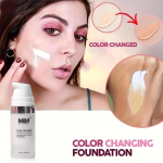 1PC Men's and women's color-changing liquid Foundation Moisturizing BB Cream Matte, waterproof, oil-control, long-lasting, suitable for all skin tones