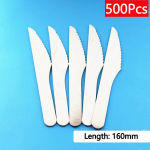 &Uuml;hekordselt kasutatav puidust lusikas kahvli nuga s&ouml;&ouml;giriistade komplekt Rustikaalne pulmapeo lauan&otilde;ud kaunistustarbed magustoidu koogi k&uuml;hvel