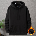 12XL 10XL Suurused S&uuml;gis Talv Paks Fliis Kapuutsiga Huppar Meeste Suur Suurus 12XL Kapuutsiga Pullover &Uuml;hev&auml;rvilised Hupparid Mehed 8XL must