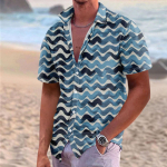 Hawaii s&auml;rk meestele, meeste vintage n&ouml;&ouml;pidega keeglis&auml;rgid l&uuml;hikeste varrukatega suvine rannas&auml;rk L