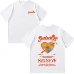 Katseye Gabriela T-s&auml;rgid Suvine Puuvillased Naiste L&uuml;hikeste Varrukatega Y2K &Uuml;laosa Mood O-kaelusega High Street T-s&auml;rk Unisex Riided XS