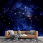 3D Universumi Planeedi Seinamaal V&auml;lisruumi Seinamaal Laste Toa Elutoa Magamistoa T&auml;htede Taeva Tapeet 200 cm(W) x 140 cm(H)