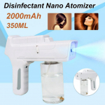 1300W 110V/220V 350ml Juhtmeta Elektriline ULV Pihusti Sinise Valgusega Udugeneraator Pihustusp&auml;&auml;stik Juuste Nanoaurupihustusp&uuml;stolid Kodu Desinfitseerimine