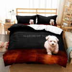Armsad koerad Loomade 3D Voodipesukomplektid Armas Husky Tekikott Voodikate Komplekt Lastele Tekk Voodipesu Padjap&uuml;&uuml;r Lemmikloomad Koer 135x200cm