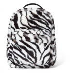 Sac &agrave; Dos Peluche Z&egrave;bre 42x32cm Noir et Blanc Pour Enfant ou Adulte Original Doux et L&eacute;ger