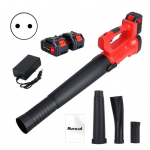 Elektriline lehepuhur juhtmevaba 6 k&auml;iguga k&auml;eshoitav lehepuhur 2 akuga ja 1 laadijaga akutoitega lehepuhur lehtede ja lume puhumiseks EU