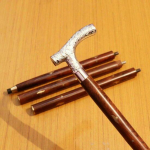 Antiikstiilis Viktoriaanlik Vanaaegne Disainer Messingist K&auml;epidemega Kepp Puidust Jalutuskepp M aero