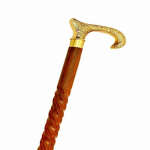 Antiikstiilis Viktoriaanlik Vanaaegne Disainer Messingist K&auml;epidemega Kepp Puidust Jalutuskepp M aero