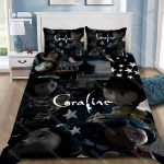 Multikas tekikott padjap&uuml;&uuml;r Voodipesu komplekt T&auml;iskasvanud Poiss C-coraline T&uuml;druk Magamistoa kaunistus Laste kingitus &Uuml;heinimese Kaheinimese Suur suurus EU Single 90x200cm gray