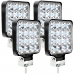 4 x LED t&ouml;&ouml;tuled 12V 24V T&ouml;&ouml;tuled 16 LED 48W, Maastiku t&ouml;&ouml;tuled veekindel IP67 traktorile A11