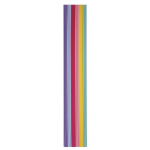 Bandes de cire d&eacute;co Pastel 23 cm 6 couleurs 3 bandes