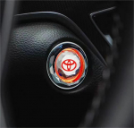 Toyota Start Auto Stiilne &Uuml;hilduv Camry M&auml;rgiga ja Aqua Kristallmootori K&auml;ivitusnupu Kate &Uuml;he Nupu Kleebis, C-HR 86, Prius, RAV4, Prado, Crown,