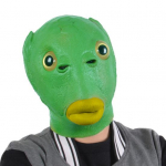 Unisex T&auml;iskasvanute Silikoonist Roheline Kala Peakate Peakate Peo Cosplay Kost&uuml;&uuml;mi Rekvisiidid