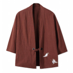 Tikandid Kimono Harajuku Jaapani stiilis pluss suuruses meeste samuraide kost&uuml;&uuml;m riided kardigan naiste jakk XXXXXL kohv