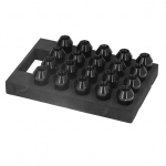 M12x1.5 Rattimutrid koos padrunadapteriga Alumiiniumsulamist 42mm pikk 19 kuuskant JDM v&otilde;idus&otilde;idustiilile Asendus Hyundaile Must must