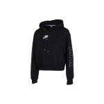 Nike Air Kapuutsiga Dressipluus Fliis BB L&uuml;hike Vabaaja Pullover Dressipluus Naiste Topid Must CJ3083-010 L