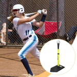 Adjustable Baseball & Softball T-Stand, 19-32" Rubber Base, for Beginners kollane