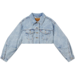 Levis Lahtine Vabaaja Mugav L&uuml;hikeste Varrukatega Teksist Jakk Naiste jakid Hele-Sinine 003SY-0001 XS