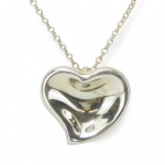 Used TIFFANY&Co. Necklace Curved heart Silver925 4.1g Silver Accessories