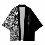 Lapitehnika Lilla Paisleymustriga S&auml;rk Traditsiooniline Cosplay Kimono Naised Mehed Harajuku Jaapani Mood Kampsun Yukata 5XL