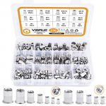 230PCS SAE & Metric  UNC erts Rivnut Assortment Kit, Flat Head Insert Nut Assort #8-32#10-24 1/4 -20 3/8 -16 5/16 -18 and M3 M5 M6 M8 M10 M12 One Size h&otilde;be