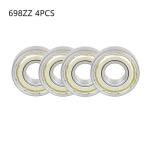 4 tk,626ZZ,698ZZ,608ZZ,628ZZ topeltmetallist tihendiga laagrid, suure kiirusega suletud minilaagrid