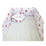 4-osaline v&otilde;revoodi pehmenduste komplekt Pehme padi Beebi v&otilde;revoodi p&otilde;rkeraud Turvaline v&otilde;revoodi vooder Voodipiirde kaitse Paksustatud voodipesu poistele ja t&uuml;drukutele P