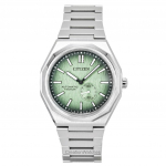 Citizen Zenshin 60 Super Titanium Roheline sihver Automaatne NK5020-58X 100M Meeste k&auml;ekell roheline