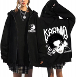 Stray kids KARMA Album STAR T&otilde;mblukuga Huppari Jakk Felix Hyunjin Bangchan Lee Know Seungmin IN Han T&otilde;mblukuga Dressipluus Jakk Medium