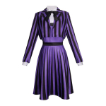 Anime Kolmap&auml;ev Hooaeg 2 Enid Sinclair Hundit&uuml;druk Koolivorm Kost&uuml;&uuml;m Cosplay Halloweeni Riietus Addamsi Pere Kost&uuml;&uuml;m Naisele 3XL 65-70kg punane