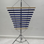 9 Single Low-Bur Wind Chimes with Mallets, Musical Percussion Instrument, Notes for Teachers on sinine