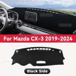 MAZDA CX-3 CX3 2019-2024 Auto armatuurlaua katte matt P&auml;ikesekaitse matt Valguskindel matt Instrumentide vaiba kaitseaksessuaarid Polyester fiber&Left Rudder