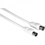 C&acirc;ble d'Antenne TV - HAMA - 3m - 75 Ohm - Double blindage 75db - Coaxial valge