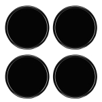 Stoooduo iminapaga abilaud (Komplektis 4) L&auml;bim&otilde;&otilde;t 3,1 tolli (8 cm), must