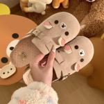 Moodsad Uued Paksude Taldadega Rilakkuma Naiste Kingad Multikas Retro Anime Perifeeria K&otilde;rguse Kasvatus Armsad Rilakkuma Slipperid Dropshipping 35 aprikoosi