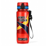 UZSPACE sportlikud veepudelid suure mahutavusega meestele kaasaskantav Creative Trend veekeetja v&auml;litreeninguks ruumi plastpudel BPA 0.5L punane