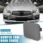 Car Rear Bumper Tow Hook Cover Gray 85071-4GA0A fit for Infiniti Q50 2014-2018