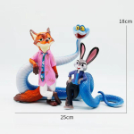 Miniso Zootopia2 Loomade Tegevuskuju M&auml;nguasjad J&auml;nes Judy Hopps Rebane Nick Wilde Film Laste Kingitus Kogumisfiguurid