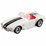 1/22 Ford Shelby Cobra 427 S/C Sulamist Roadster Sportauto Mudel Diecasts Metall Klassikaline Retroauto S&otilde;idukid Mudel Heli Valgus Laste Kingitused valge