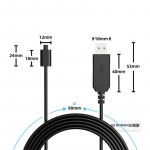 Di2 USB laadimiskaabel Shimano 6870 9070 8050 8070 9150 XT XTR SM-BCR1/BCR2 Laadija Adapter Asendusbaterii Laadija must