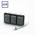 OE: 857870 29073-02/04E 42538404 Veoauto istme nimmetoe reguleerimine IPS-klapp 3 nuppu ISRI/MAN/IVECO jaoks (RH Hall V&auml;rv) RH GRAY